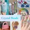 1820 Pieces Crystal Beads for Jewelry Making, Crystal Acrylic Beads Faceted Jewelry Beads Bicone Gem Beads for Jewelry Making (6 MM)